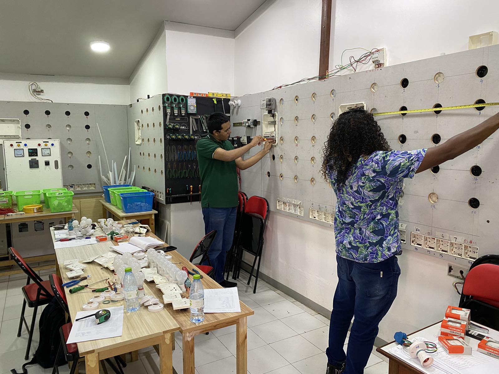Competency based assessment for National Certificate III in Electrical Installation and Maintenance currently ongoing at Maldives Institute of Technology.
