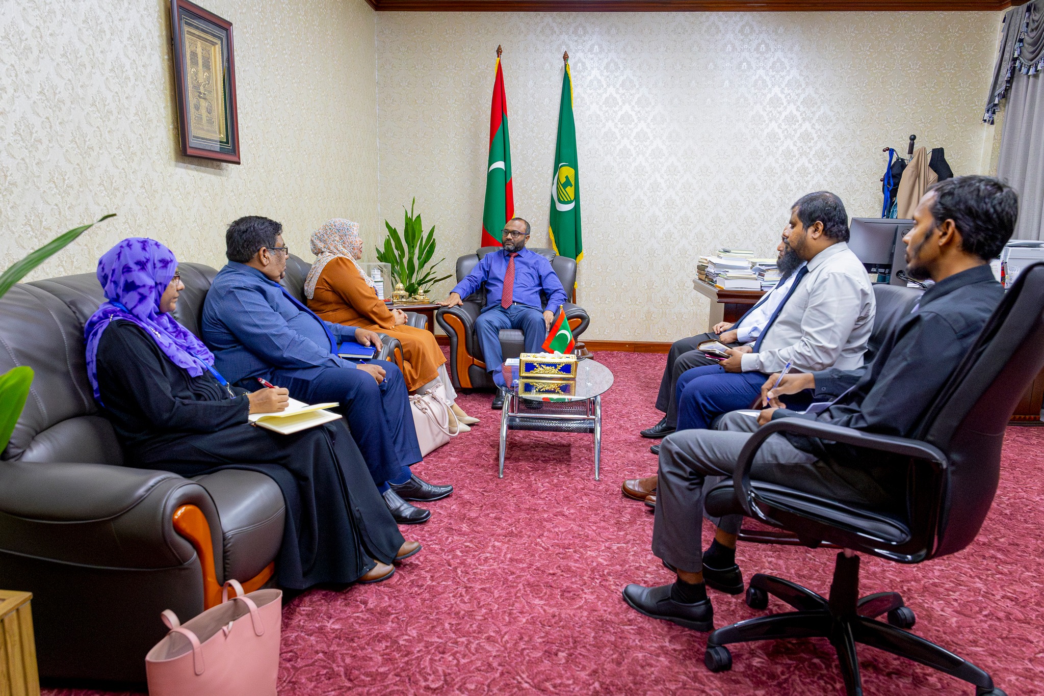 Minister of Islamic Affairs Dr. Mohamed Shaheem Ali Saeed convened a meeting with MNSDA