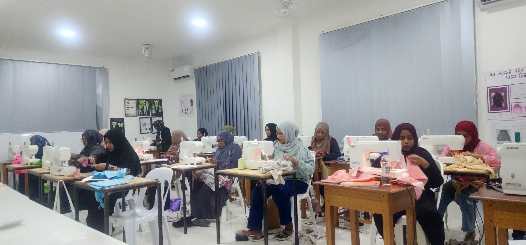Assessment for National C4 in Fashion Design was conducted at Polytechnic, S. Hithadhoo campus