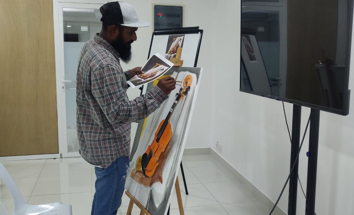 Competency Based National Assessment of the National Certificate IV in Art Skills was conducted today at Island Institute of Tertiary Education