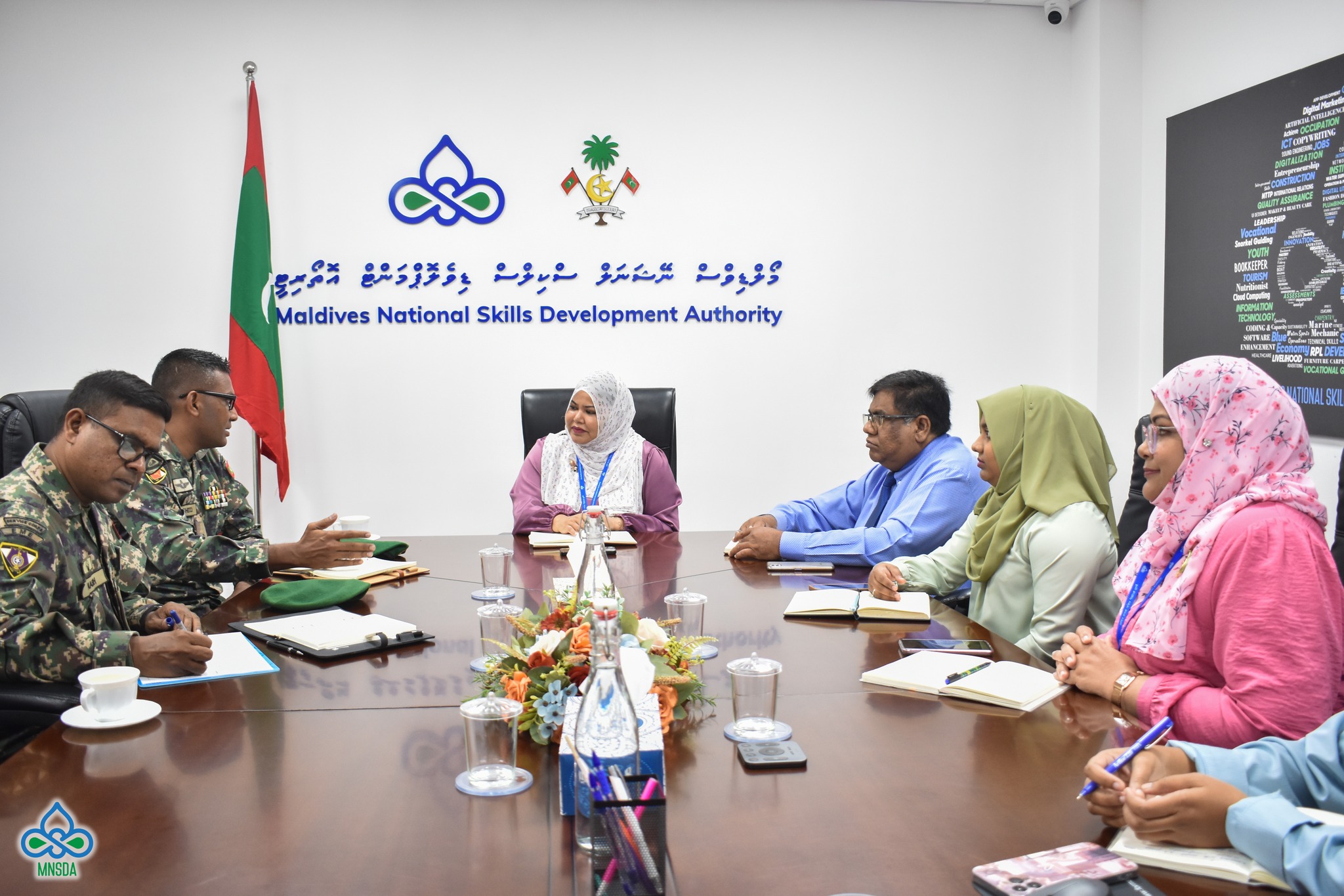 SMT of MNSDA met with the senior officials of the College of Defence and Security Studies (CDSS) of MNDF