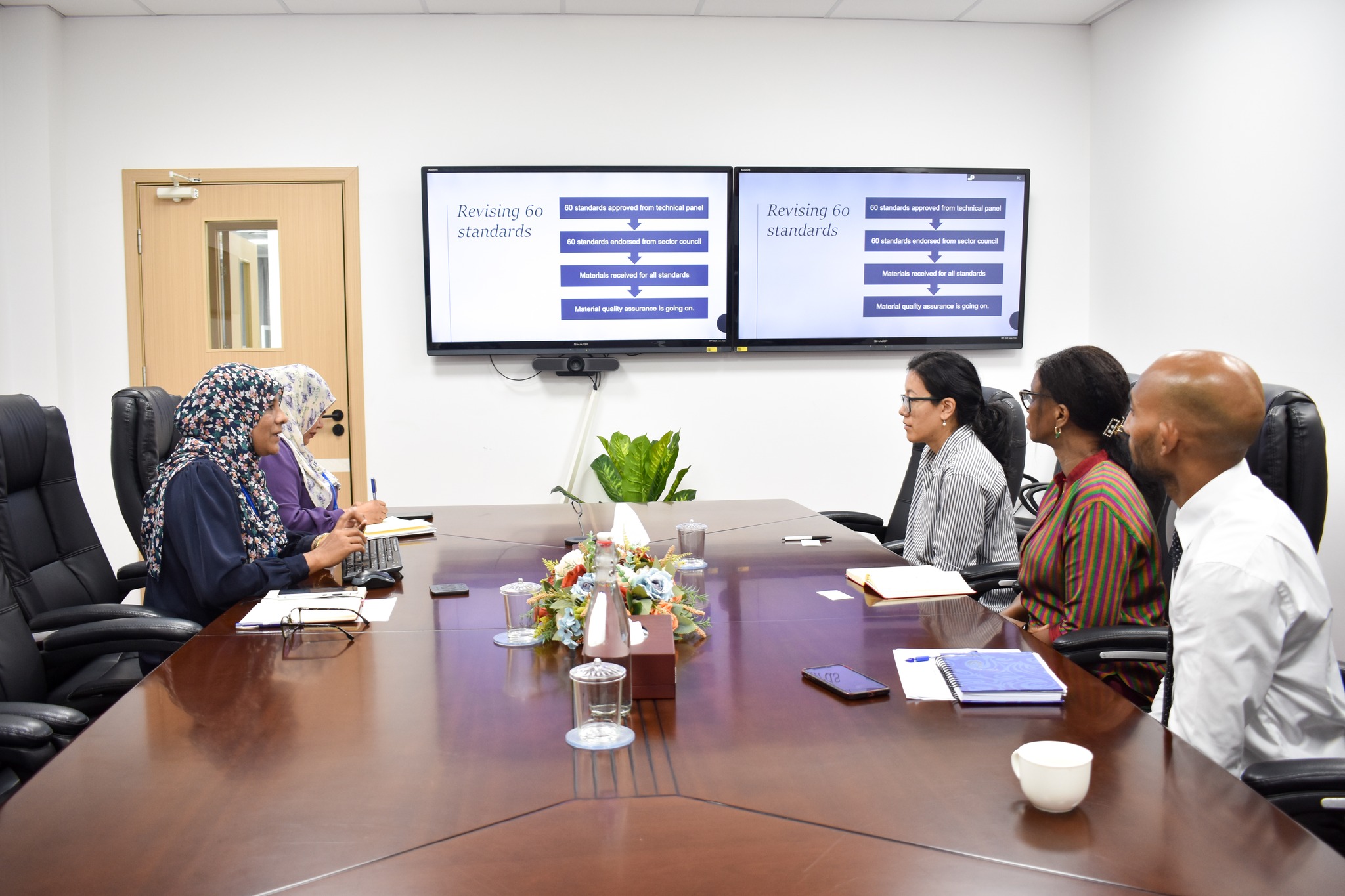 MNSDA met with the World Bank  and MEERY teams to give updates on the various projects funded by the World Bank.
