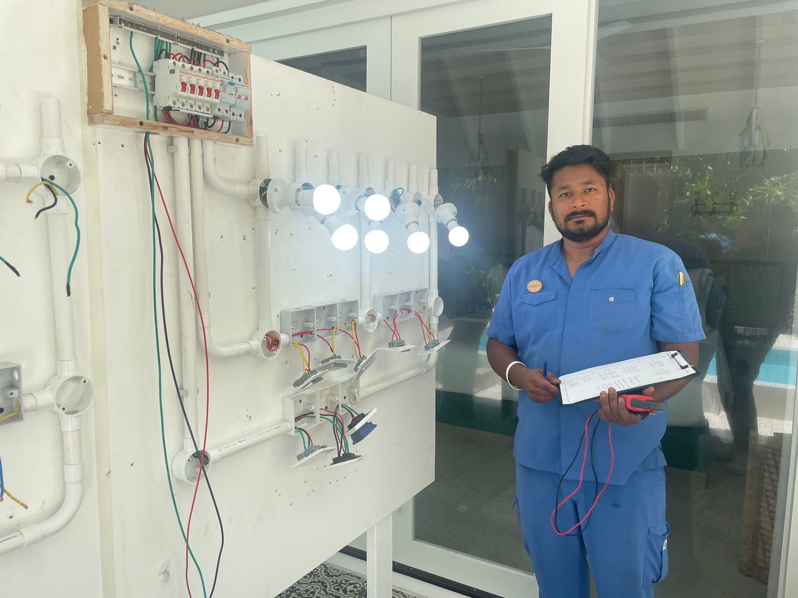National Assessment of National Certificate III in Electrical Installation and Maintenance held at B.Finolhu Resort