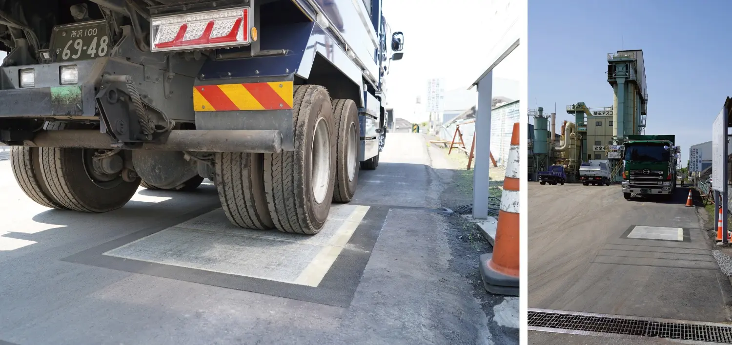 図5：大型ダンプによる走行試験 ⁠（写真提供：東亜道路工業）