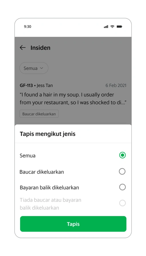 Mengelak dan menambah baik keadaan selepas insiden berlaku di kedai.