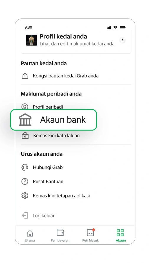 Menguruskan Profil Kedai Anda