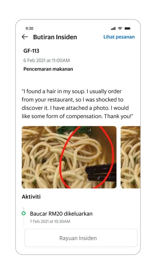 Mengelak dan menambah baik keadaan selepas insiden berlaku di kedai.