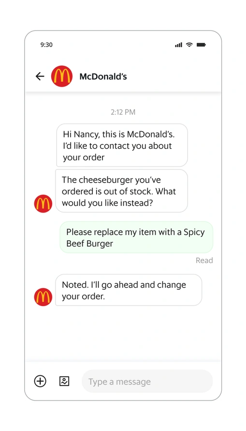 Issues with orders? Chat with customers directly