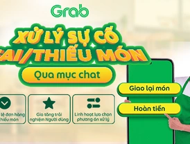 Grab | Tính năng Xử lý sự cố sai/thiếu món qua mục chat