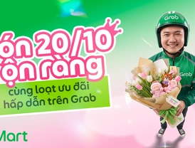 GrabMart | Đón 20/10 rộn ràng cùng loạt ưu đãi hấp dẫn trên Grab