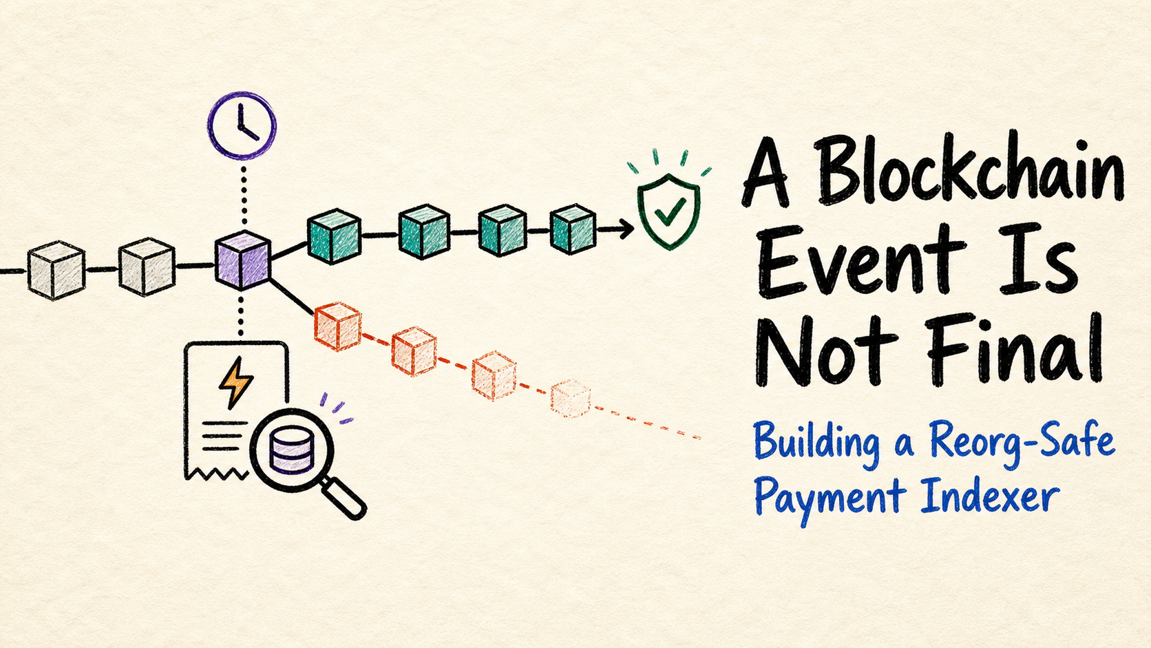 A Blockchain Event Is Not Final: Building a Reorg-Safe Payment Indexer