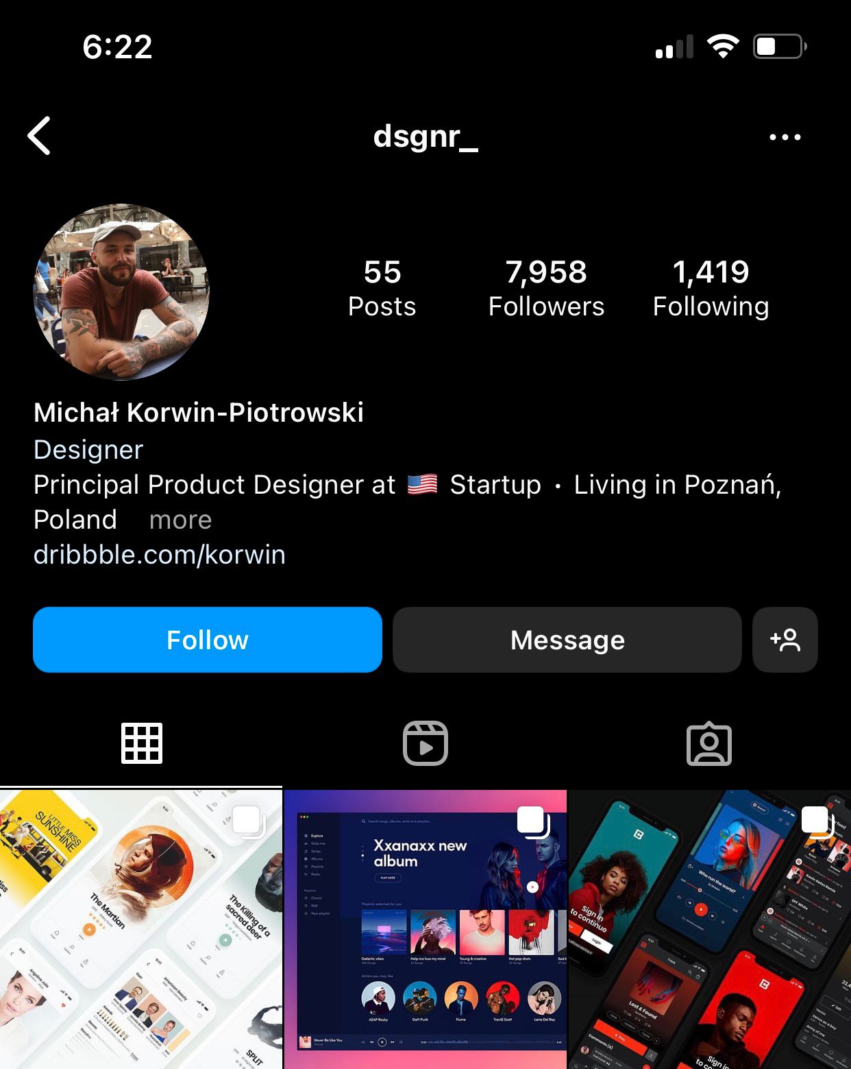 A Designer's Feed on Instagram