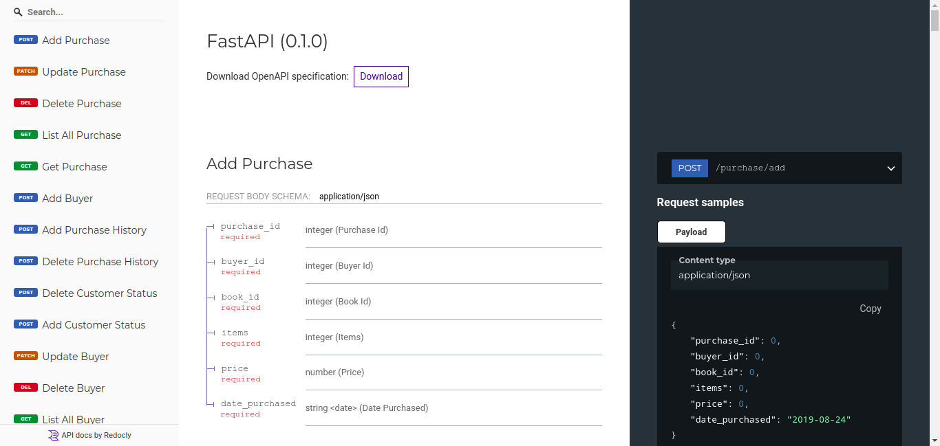 Project Image FastAPI Project: Object Relational Mapping (ODM) by Building Online Book Reselling System Prototype