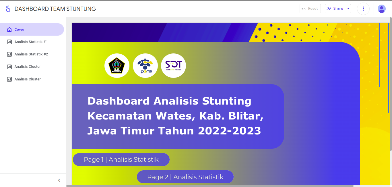 Project Image Project Based Learning: Stunting Analysis Dashboard at Wates District, Blitar Regency, East Java in 2022-2023