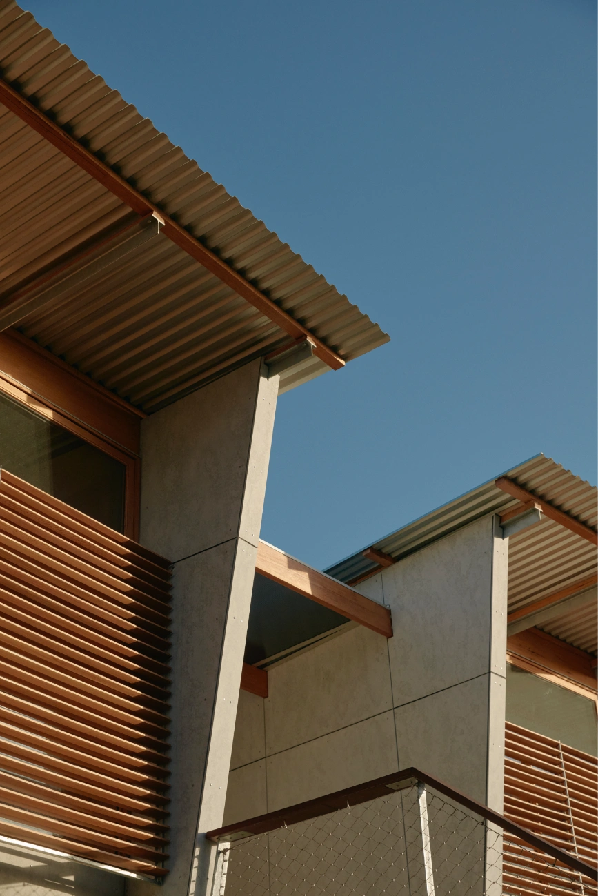Eucalypt house roof details