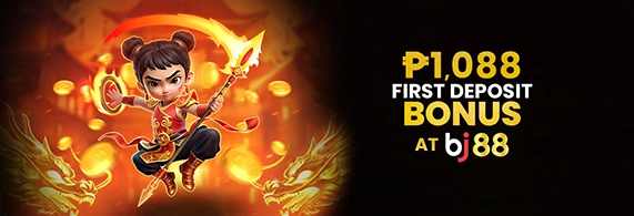 ₱1,088 First Deposit Bonus at BJ88 Casino