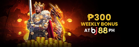 ₱300 Weekly Bonus at BJ88 Casino Platform