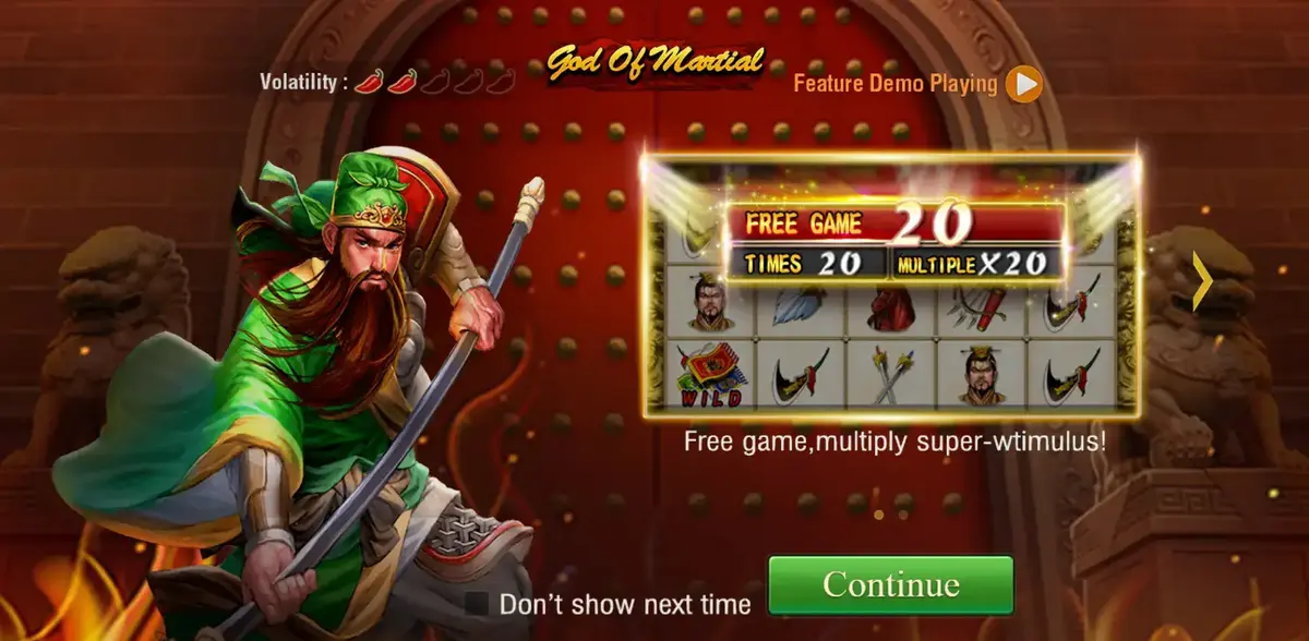 Mystical in God of Martial jili slot game.webp