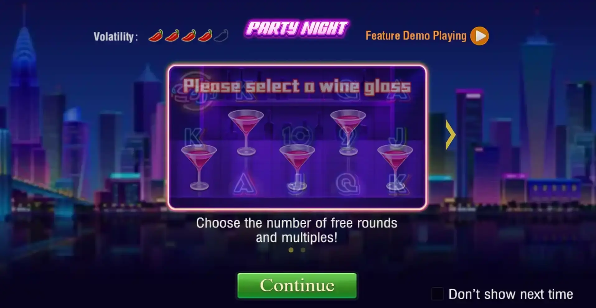 Exciting bonus round in Jili Party Night slot.webp
