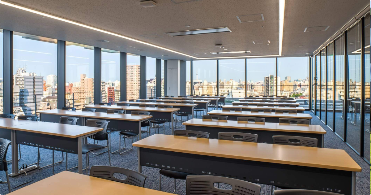 Modern school class in an international school Japan