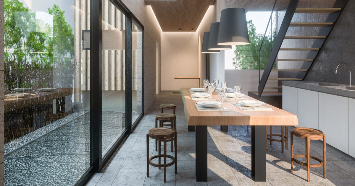 Modern traditional apartment room in Tokyo, Japan