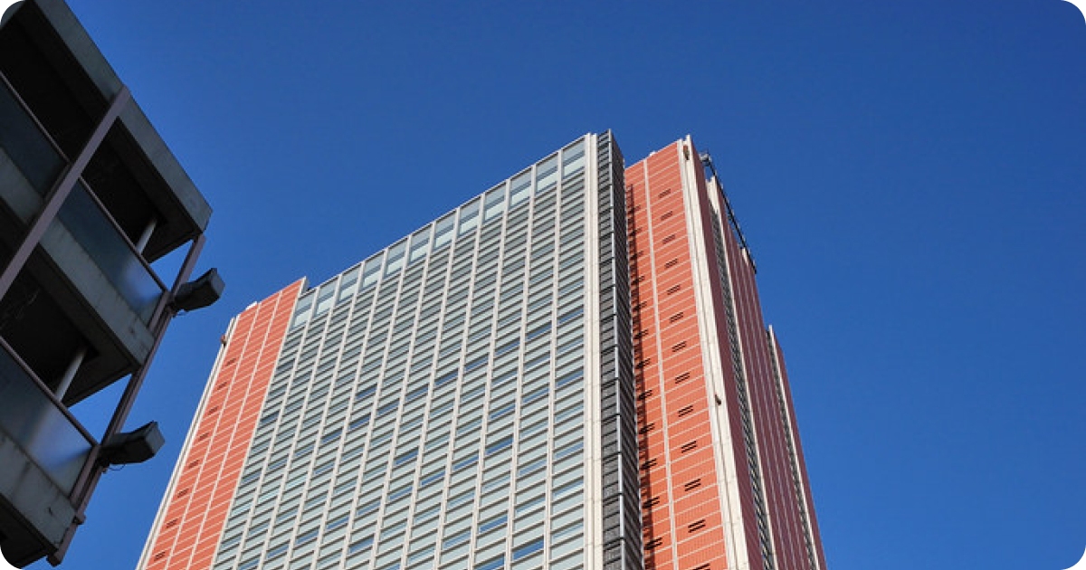 Carrot tower in Sangenjaya Tokyo