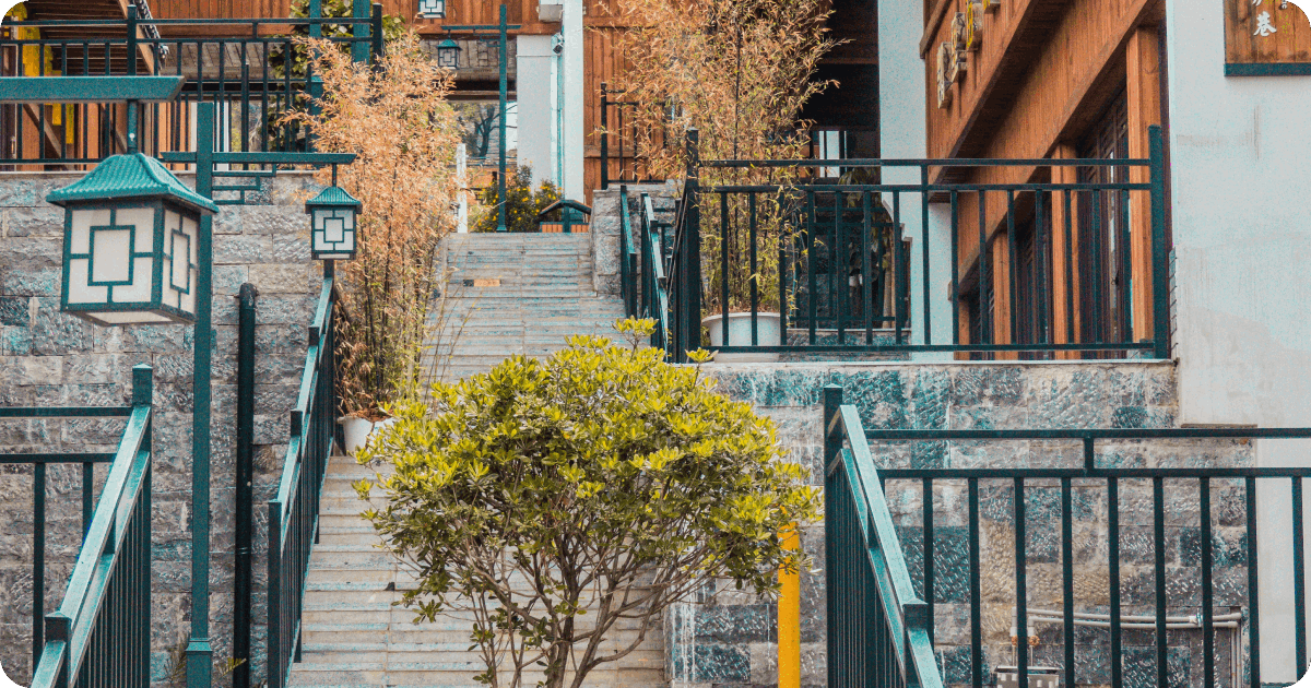 Modern street of Japan