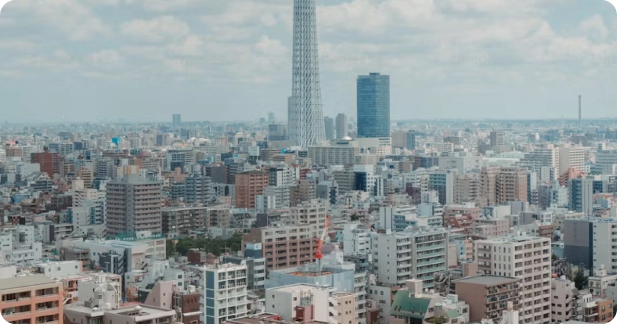 Investment market in Tokyo Japan