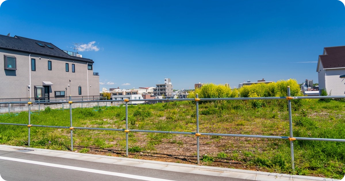 Empty land in Tokyo