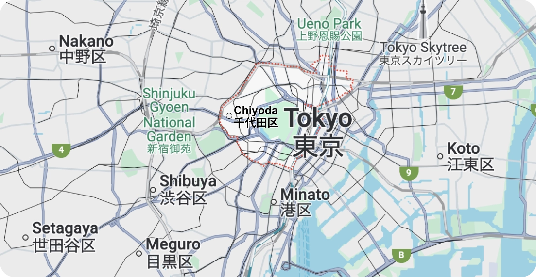 Chiyoda map