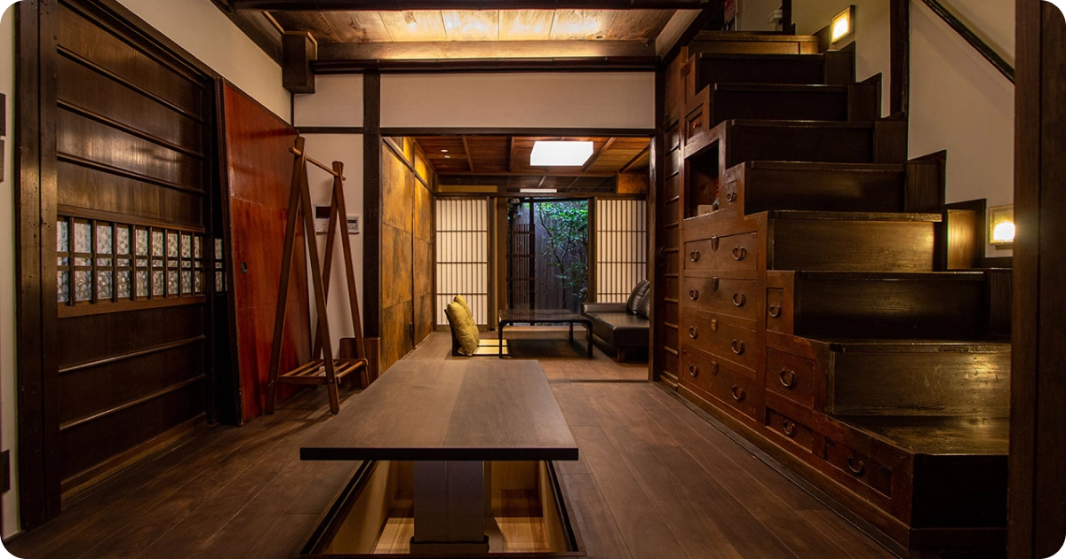 Inside of machiya