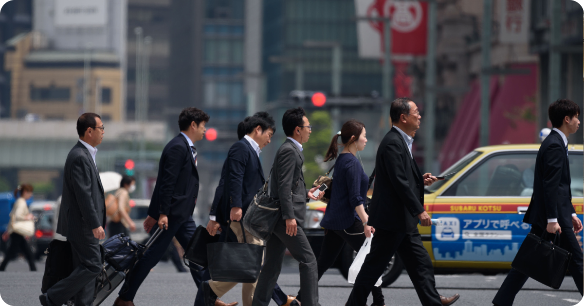 Working man in Tokyo