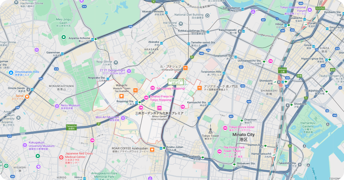 Where roppongi located