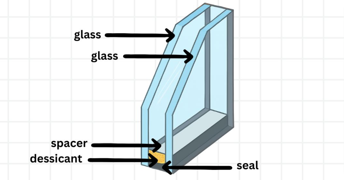 double glazed window