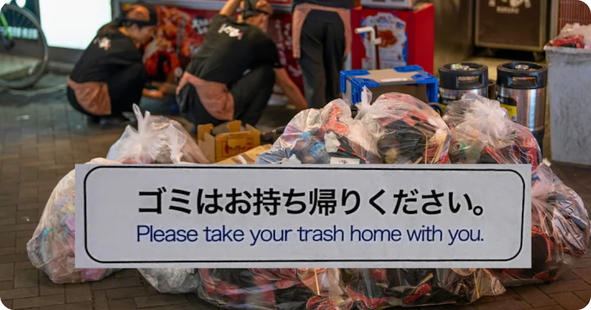 Bring your trash back home