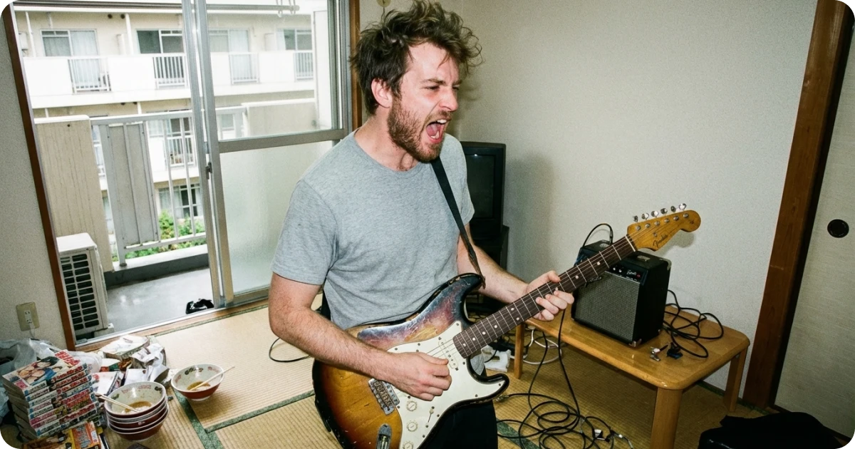 loud in a japanese apartment