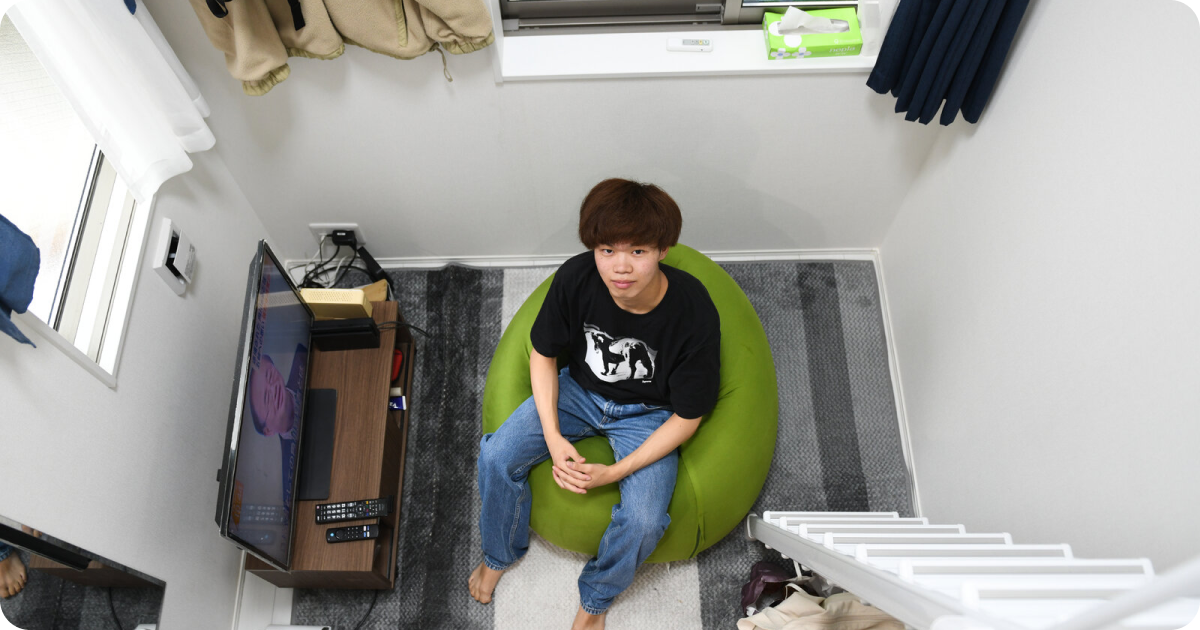 staying inside of an apartment